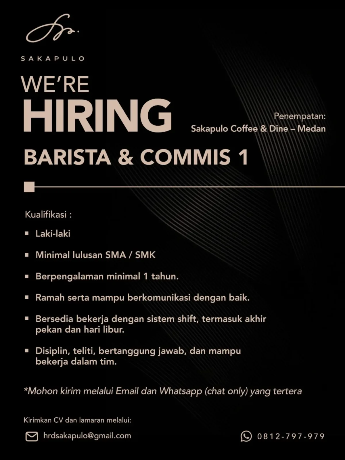 Poster Lowongan kerja
