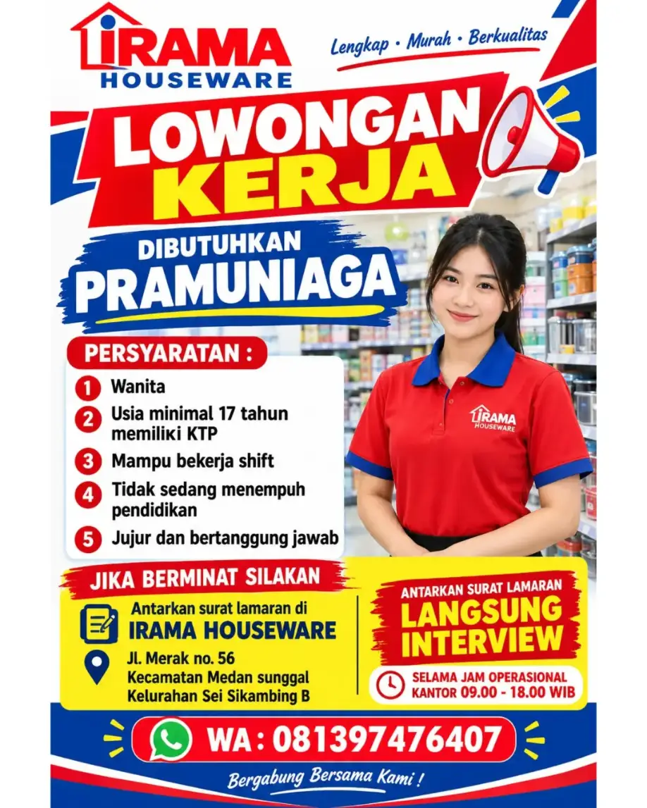 Poster Lowongan kerja