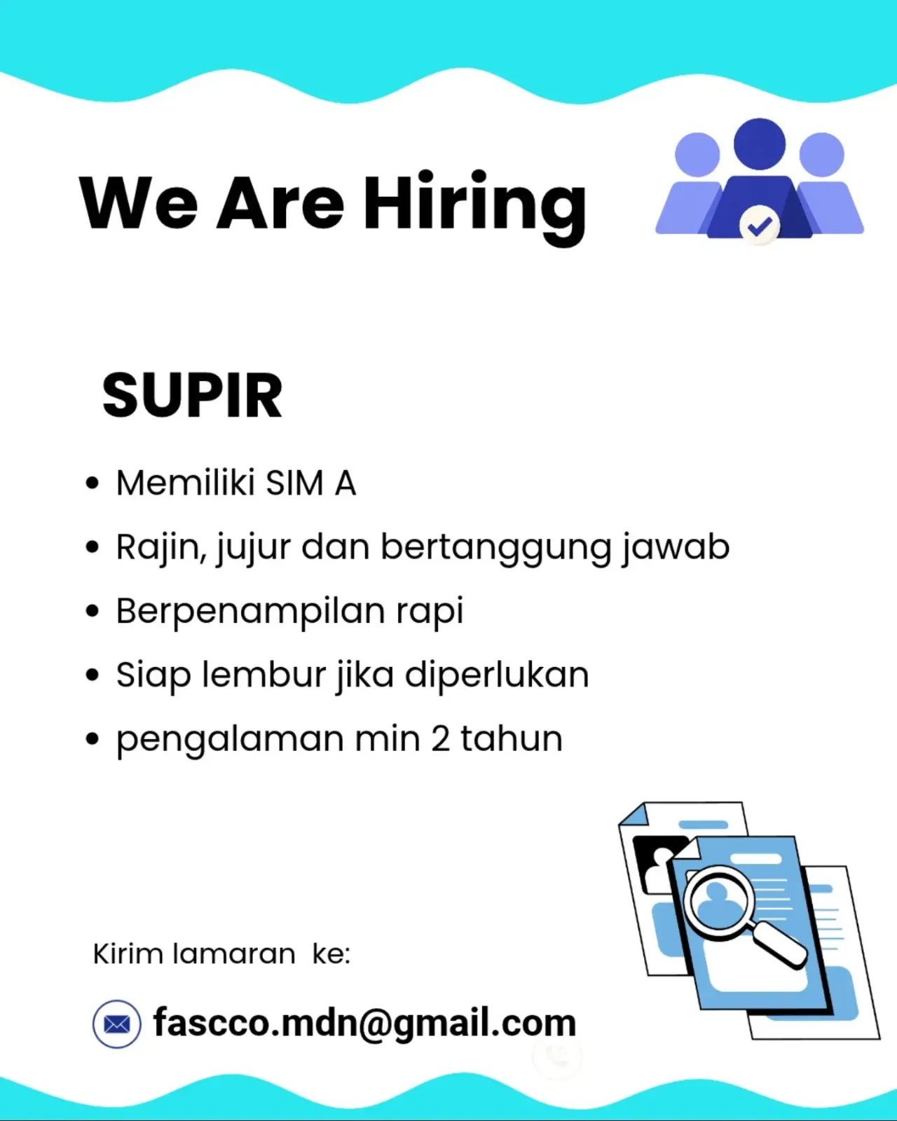 Poster Lowongan kerja