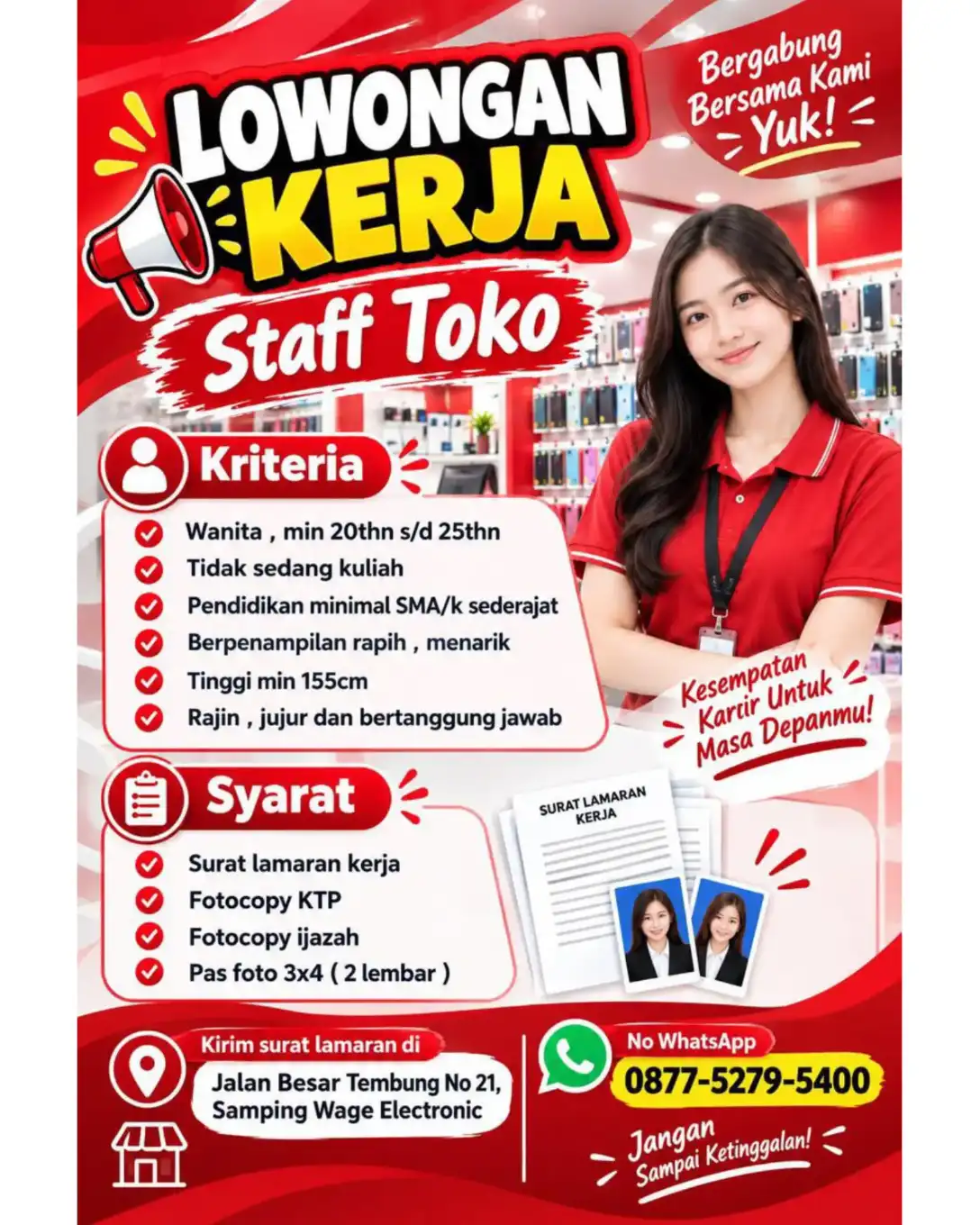 Poster Lowongan kerja