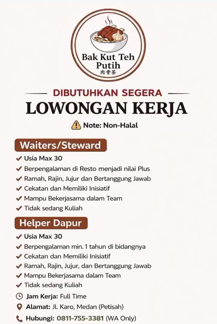 Poster Lowongan kerja