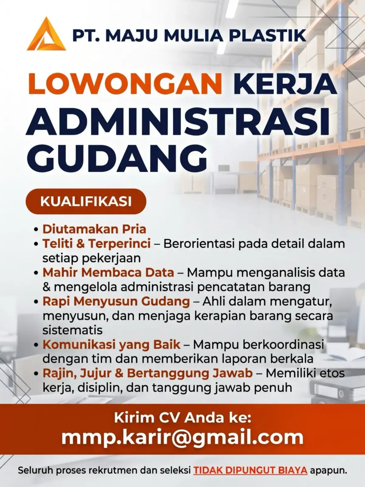 Poster Lowongan kerja