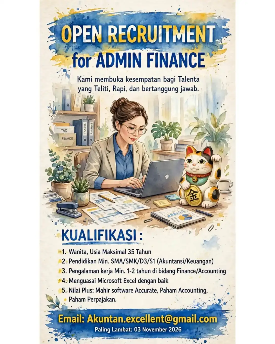 Poster Lowongan kerja