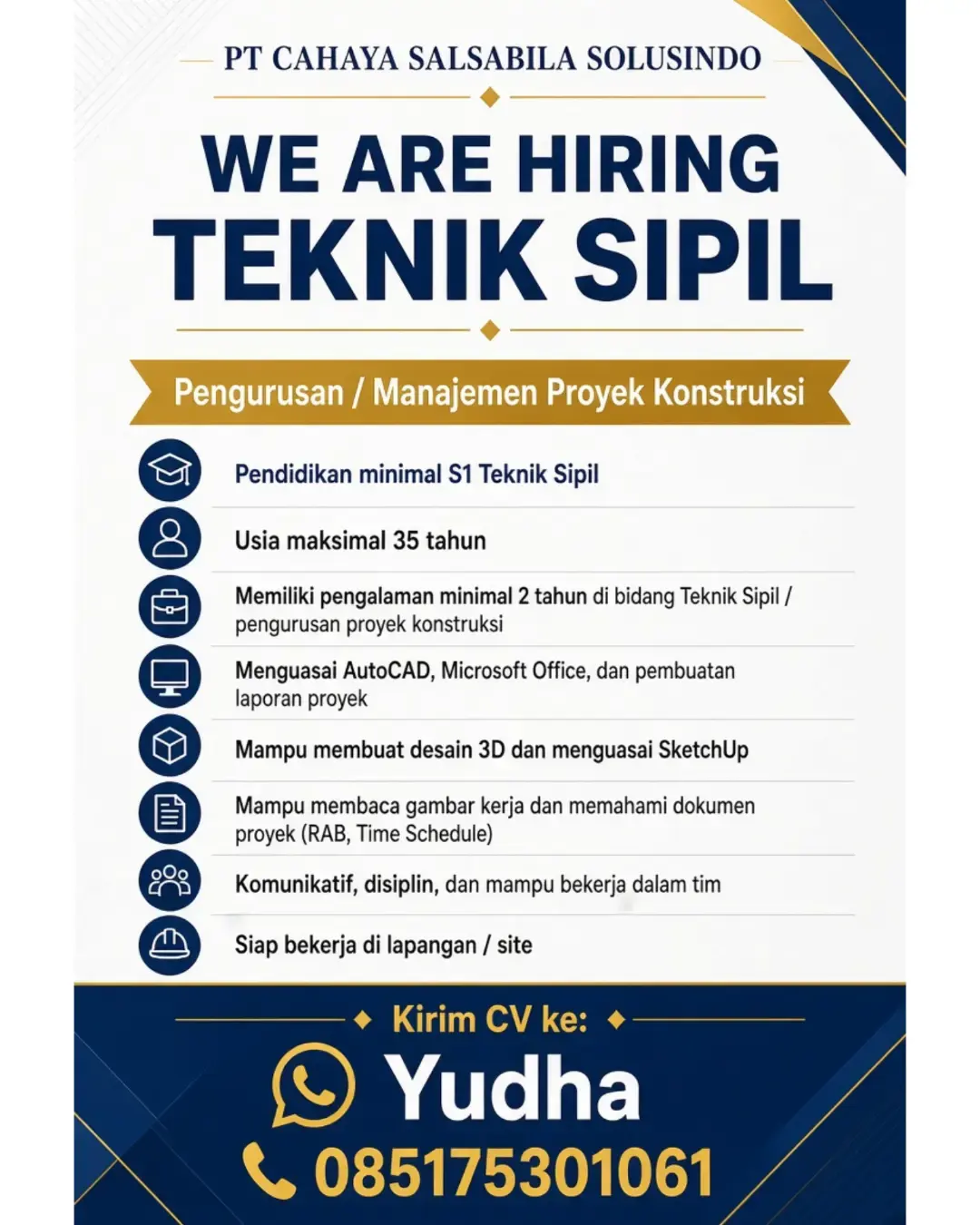 Poster Lowongan kerja